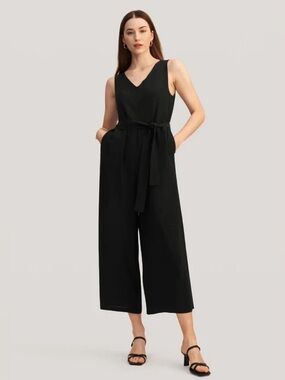 Lilysilk Wide Leg Silk Jumpsuit